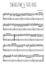 Téléchargez l'arrangement pour piano de la partition de Swallow's tail reel en PDF